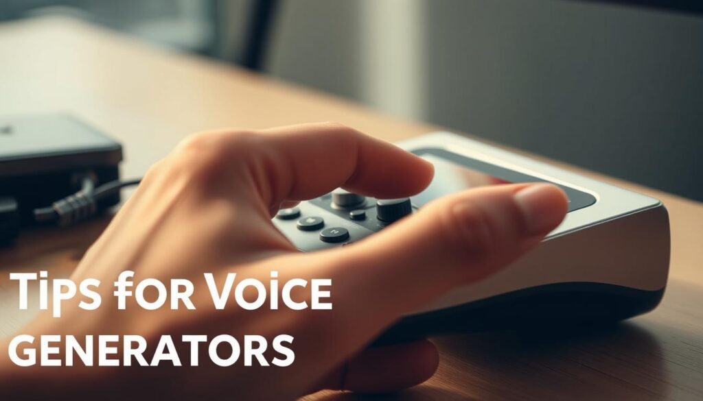 wskazówki dotyczące generatorów głosu